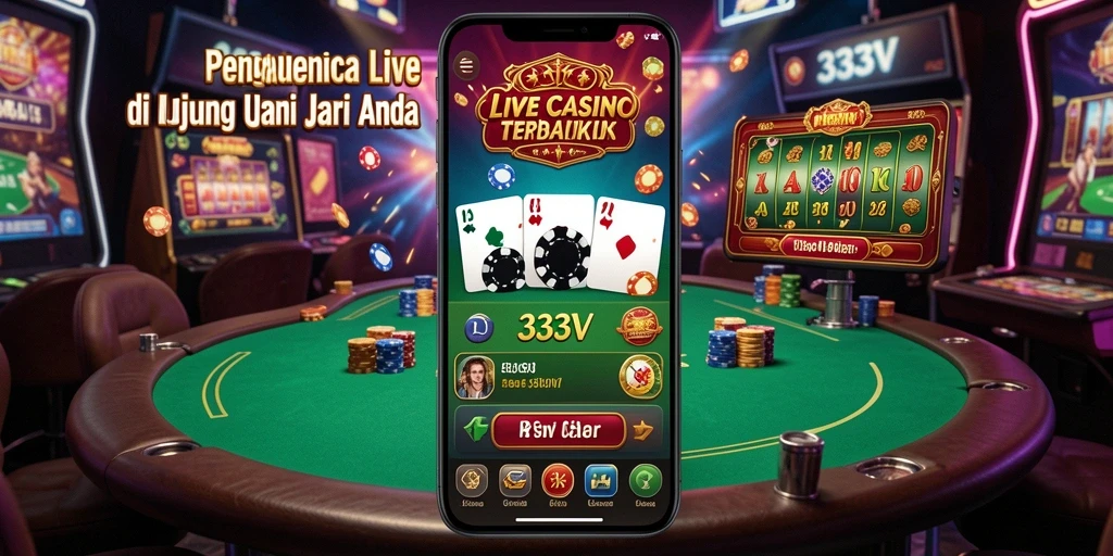 Screenshot utama menampilkan dealer cantik dalam permainan roulette di 333V.