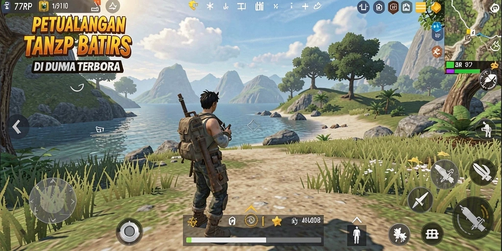 Screenshot utama 77RP menampilkan gameplay Open World yang menakjubkan.