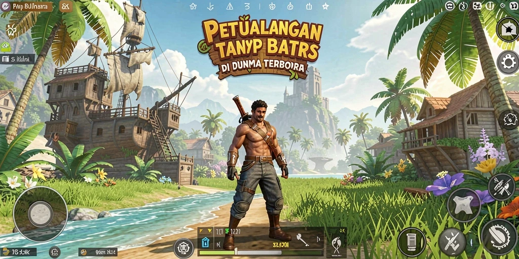 Tampilan permainan 8ZK yang memukau dalam dunia terbuka.