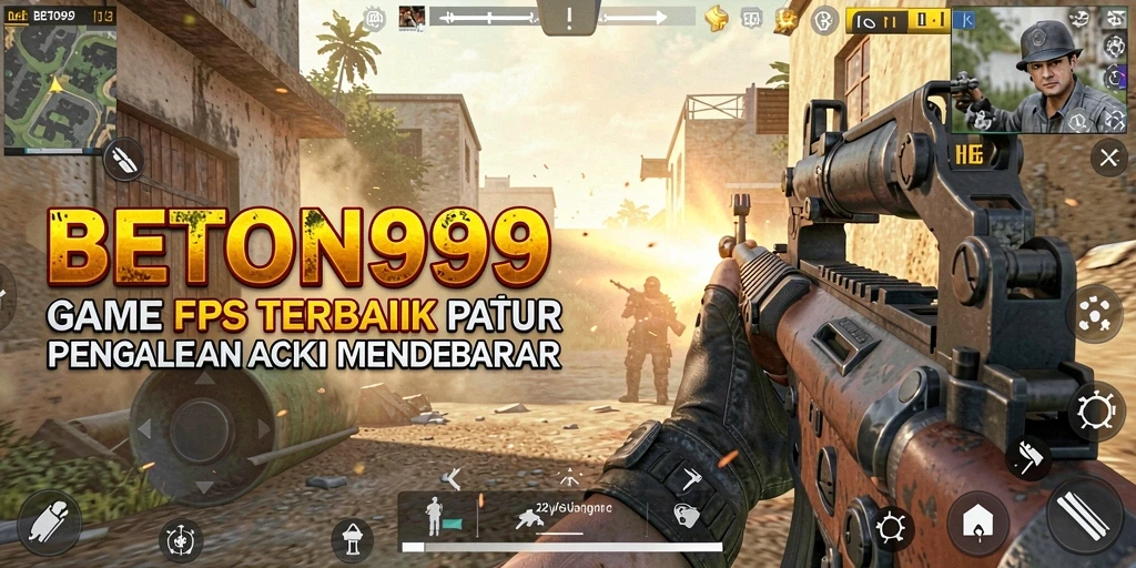 Tampilan gameplay mendebarkan di BETON999 dengan aksi tembak-menembak yang intens.