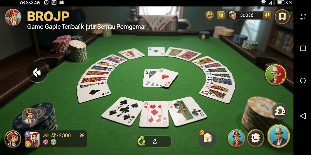 Tampilan gameplay Gaple yang seru dan interaktif.