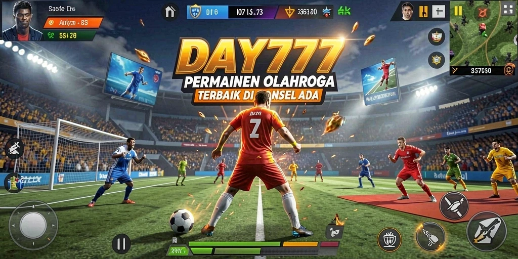 Screenshot gameplay DAY777 yang menampilkan keseruan permainan olahraga.