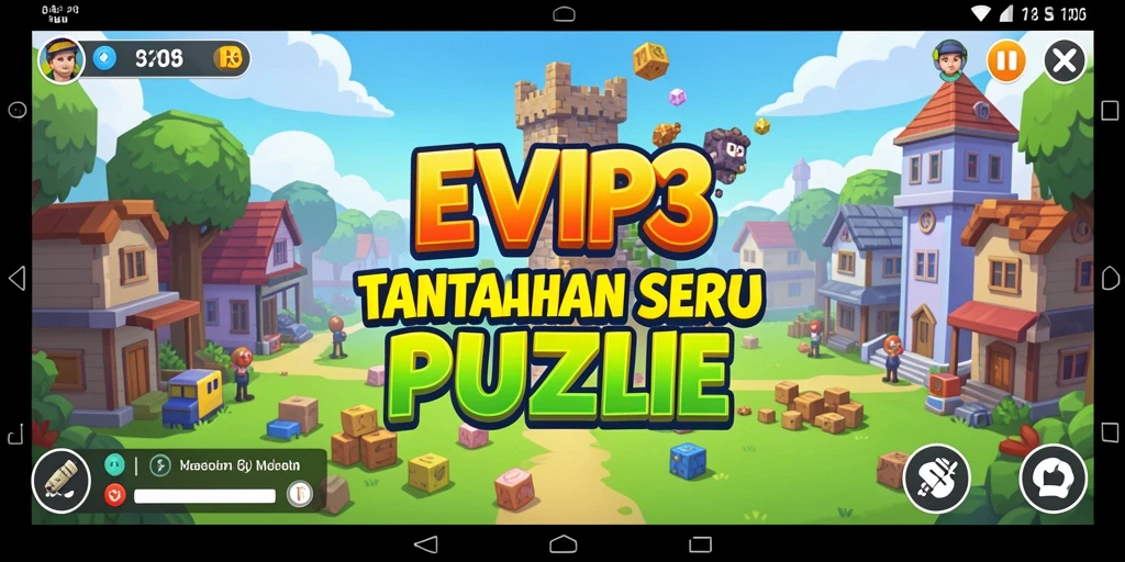 Tangkapan layar utama EVIP3 yang menampilkan gameplay seru