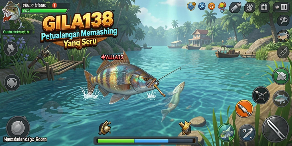 Tampilan gameplay GILA138 yang menampilkan keseruan memancing.