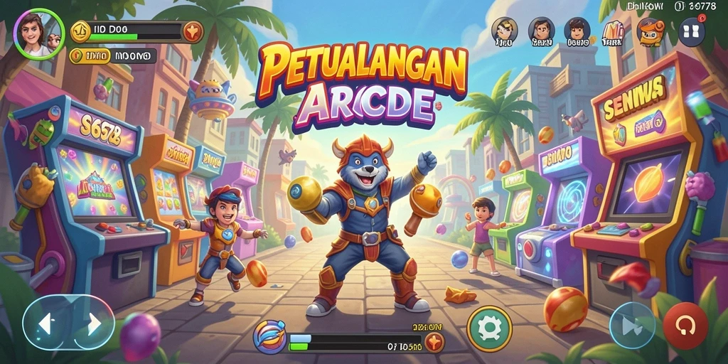 Tangkapan layar gameplay ID678 yang menampilkan tantangan seru di dunia arcade.