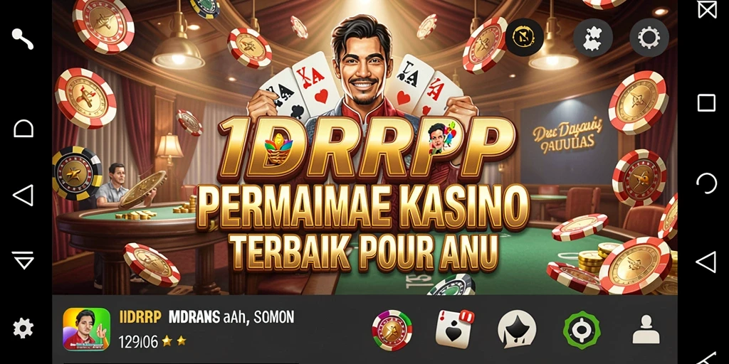 Tangkapan layar utama IDRRP menampilkan gameplay mendebarkan di kasino.