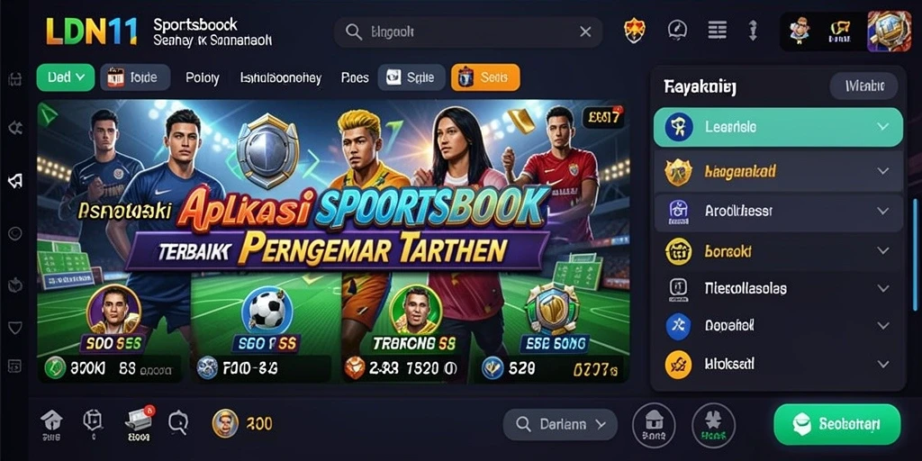 Tampilan gameplay menarik di aplikasi Sportsbook LDN11.
