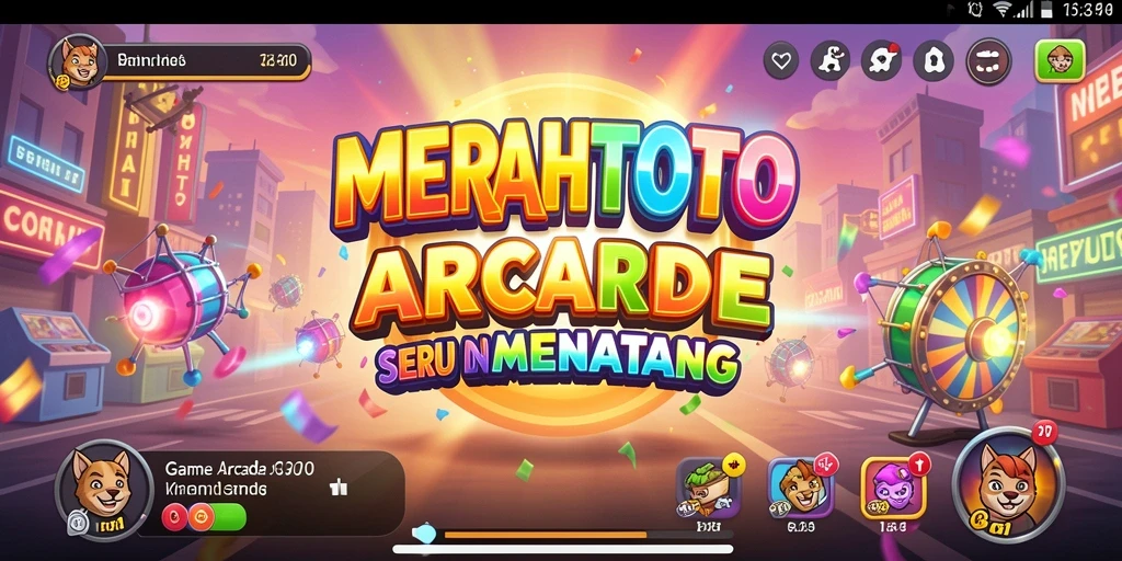 Tampilan gameplay MERAHTOTO yang menegangkan dan penuh warna.