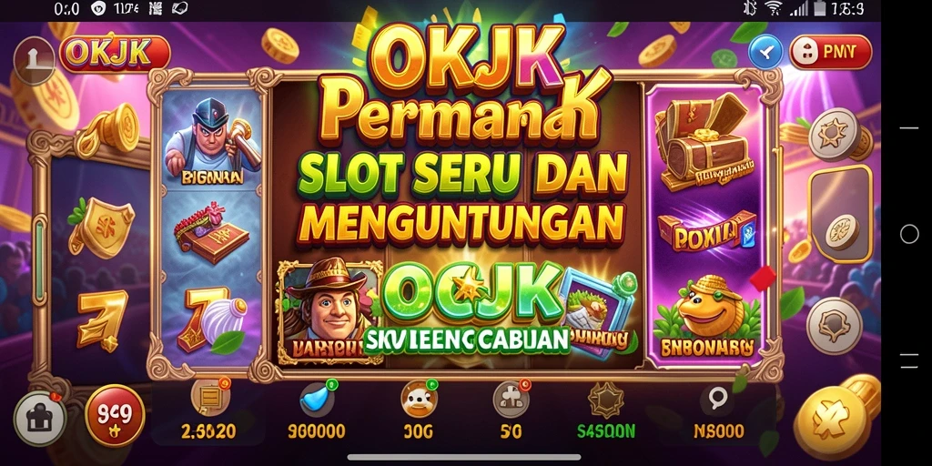 Screenshot gameplay OKJK yang menunjukkan keseruan permainan Slot.