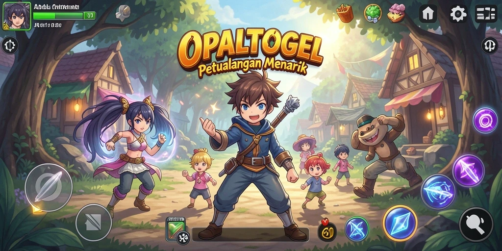 Gameplay OPALTOGEL yang penuh warna dan karakter anime.