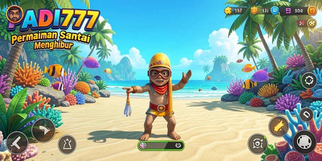 Tampilan gameplay PADI777 yang penuh warna dan menghibur.