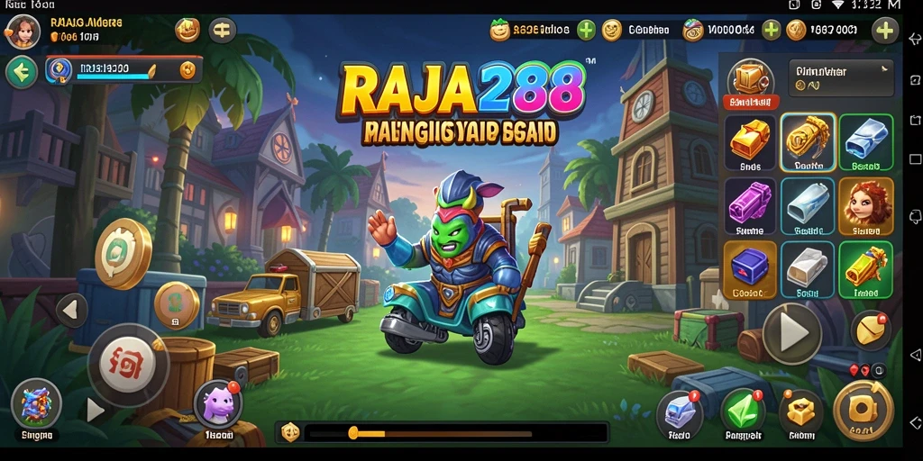 Tampilan gameplay menarik dari RAJA288 yang melibatkan elemen Idle.