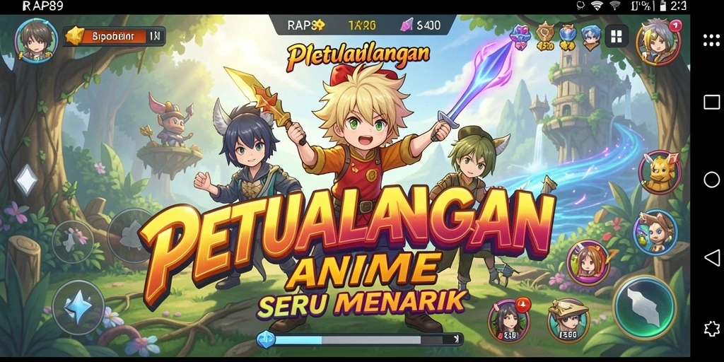 Tampilan menakjubkan dari gameplay <strong>RAP89</strong> yang penuh warna dan detail.