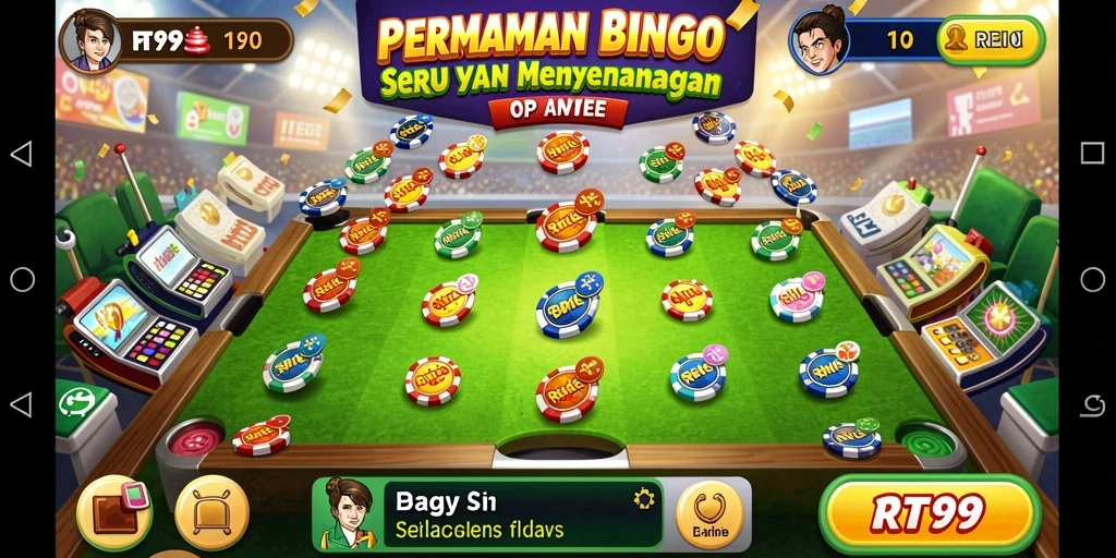 Tampilan gameplay seru dalam permainan Bingo RT99.