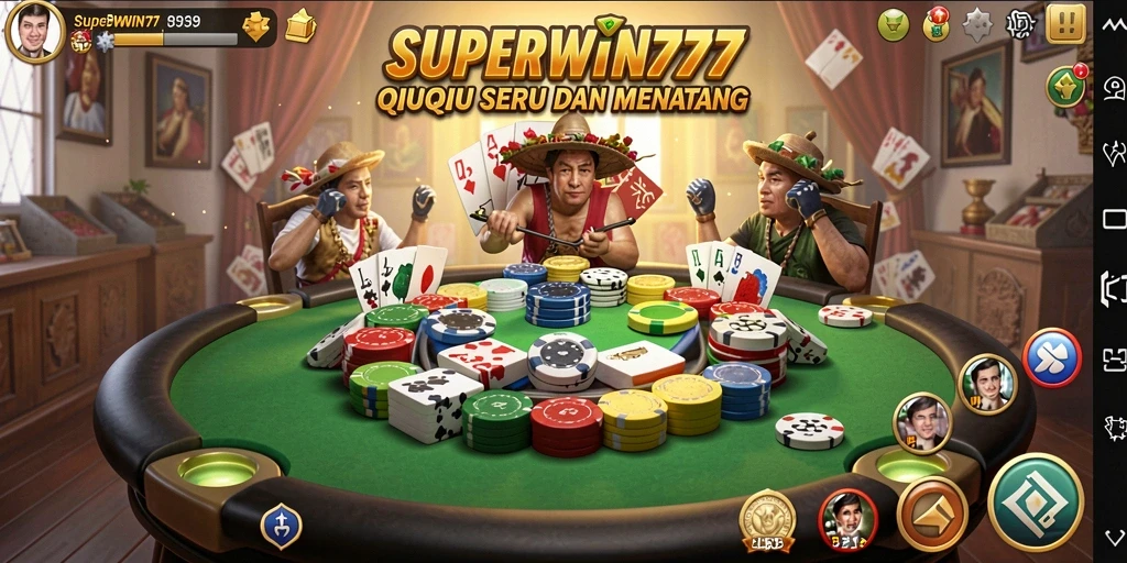 Screenshot gameplay QiuQiu dari SUPERWIN777 yang menampilkan suasana permainan.