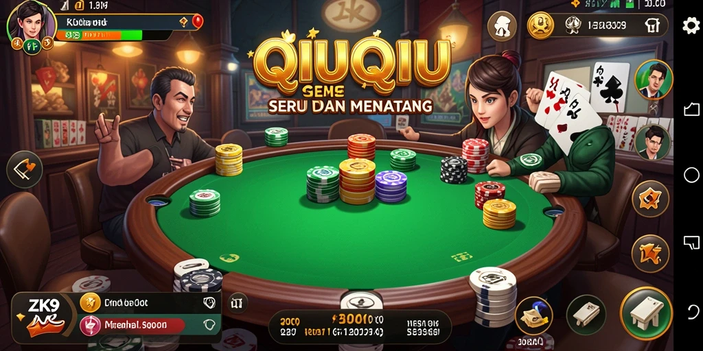 Tampilan gameplay QiuQiu yang seru dan kompetitif di ZK9.